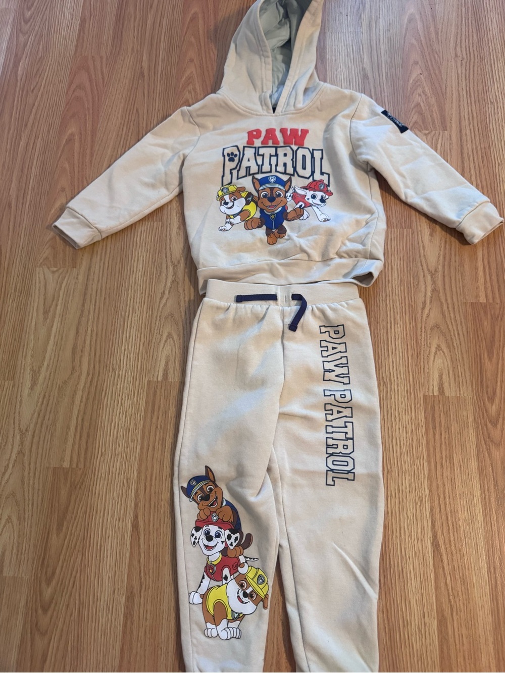 Paw Patrol Kids Beige Hoodie & Joggers Set